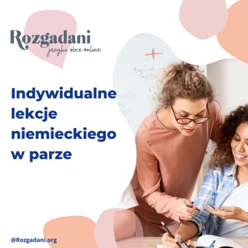 Indywidualne lekcje niemieckiego w parze - stały grafik